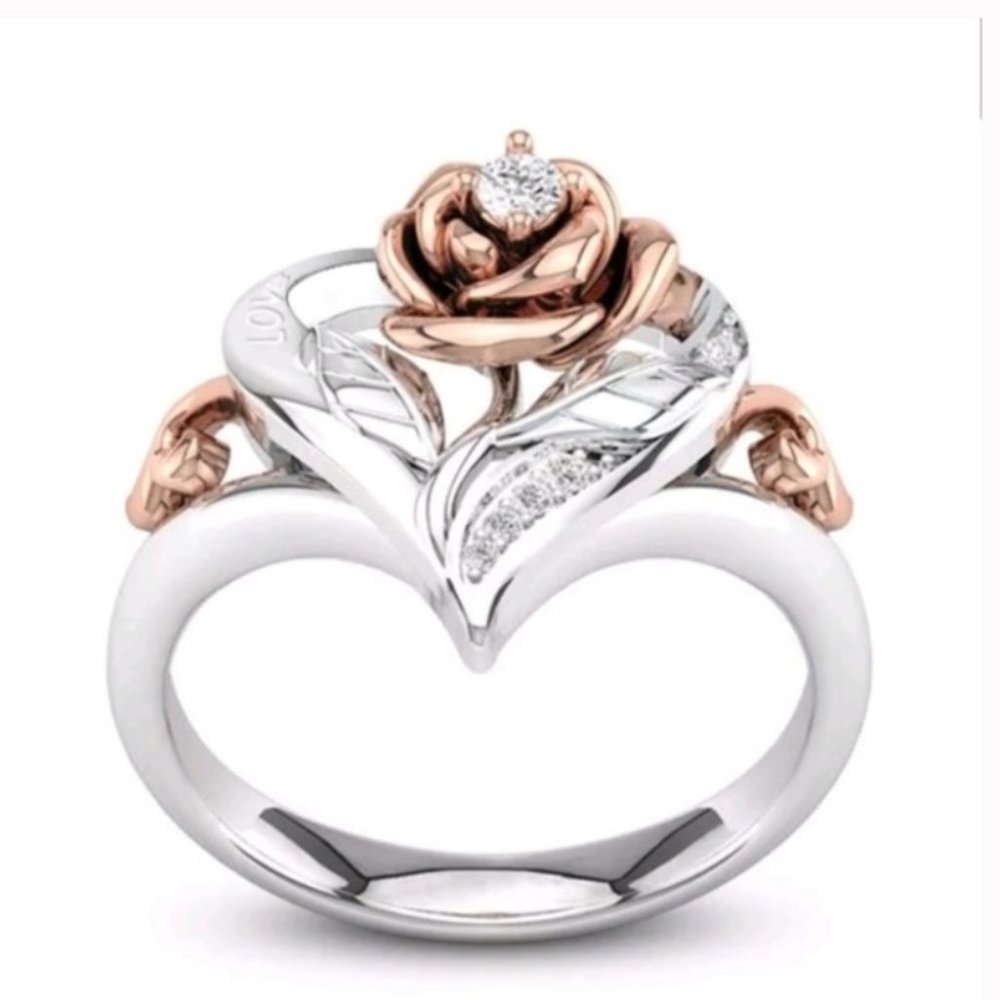 New Round Cut White Sapphire Women 925 ring - Picture 2 of 5